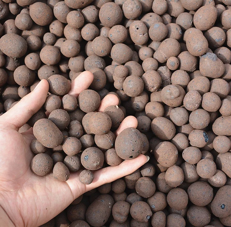 8-11 mm Expanded Light Clay Pebbles Growing Media Ceramsite