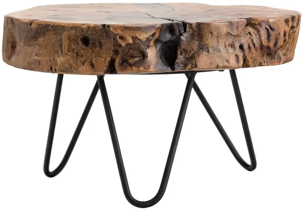Professional  New wood table natural coffee table pine root wood side table
