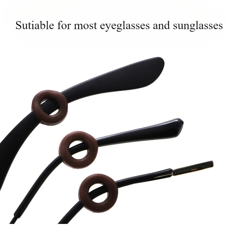 Small Size Glasses Anti-slip Silicone Round Ear-hook Candy-colored Rings Ear Holder Eyeglasses Support Sunglasses Accessories