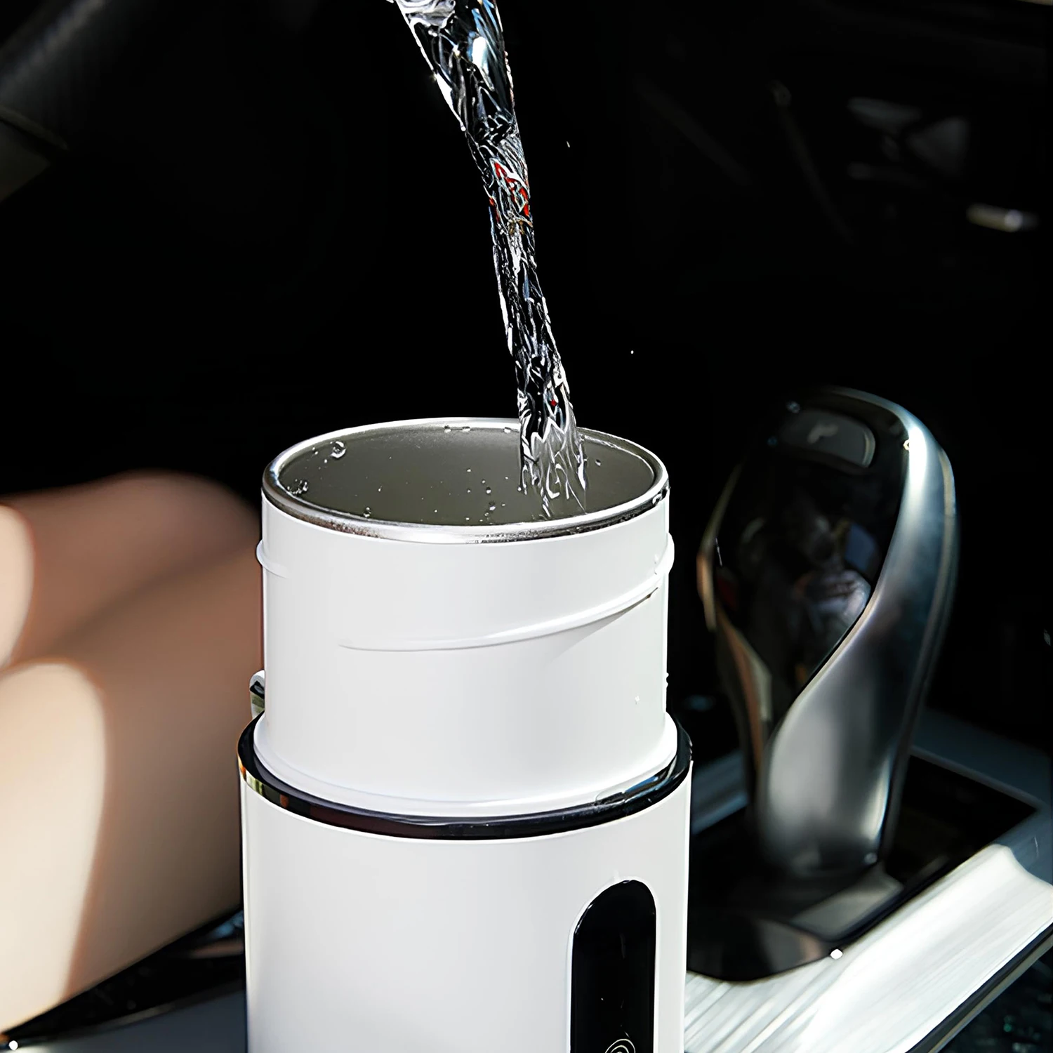 Portable Electric Kettle 500ML Tea Coffee Kettle Mini Travel Boil Water Stewable Keep Warm Stainless Steel Shaker Water Bottle