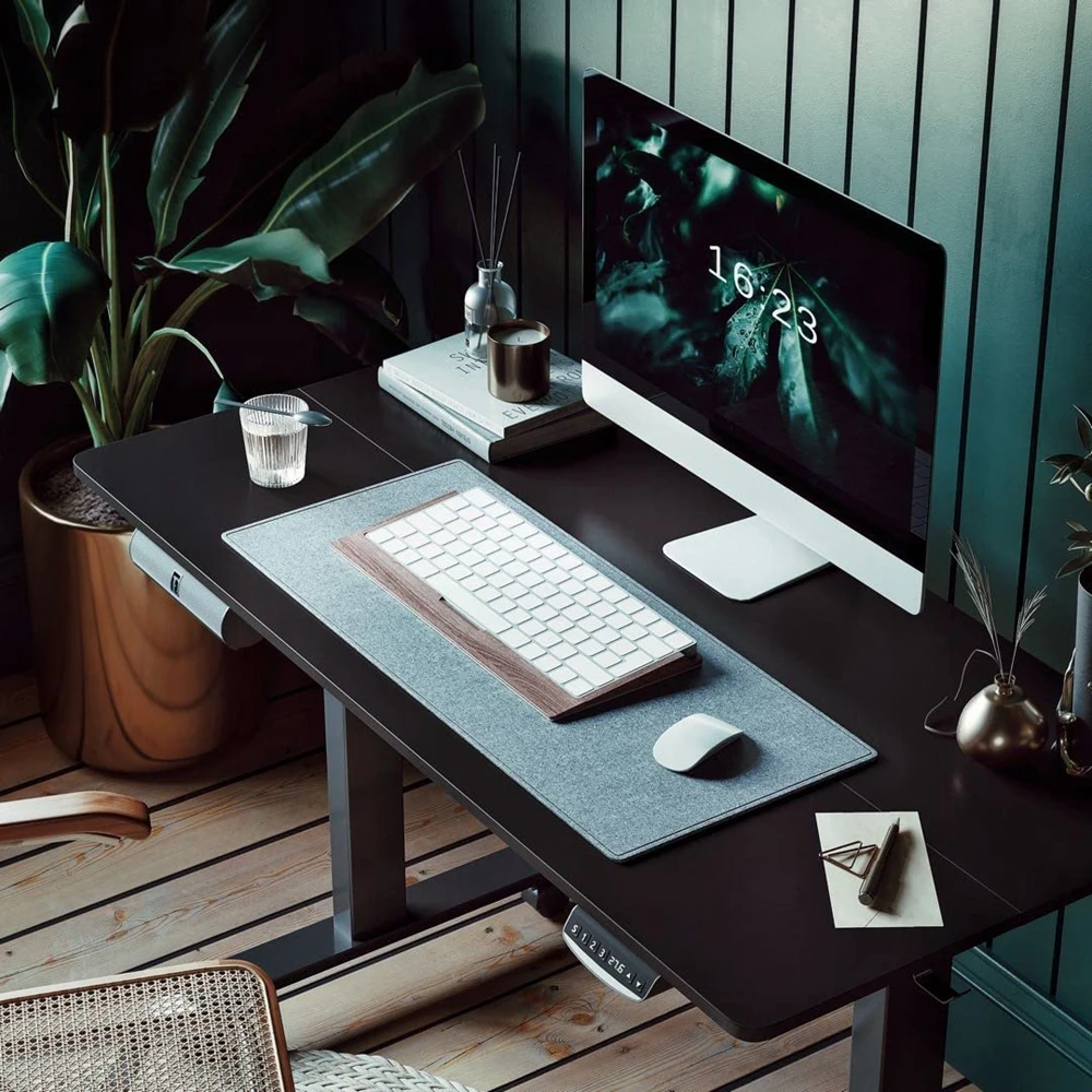 Ergonomic Modern computer table sit stand up desk Single Motor Standing Height Adjustable Electric Home Office Desk