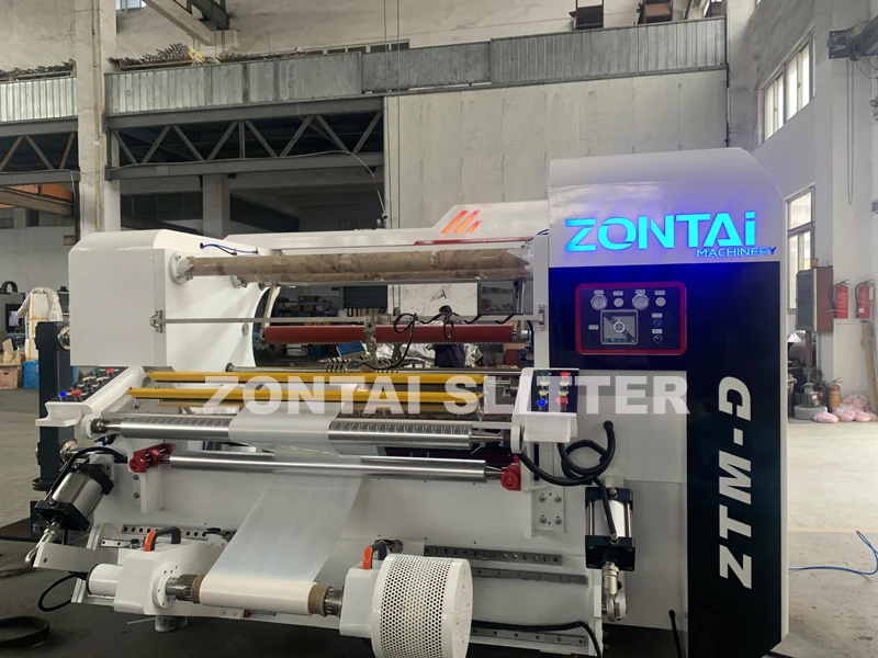 Slitting and Rewinding Machine Slitting Rewinder Woven Fabric 400m/min Production Capacity White