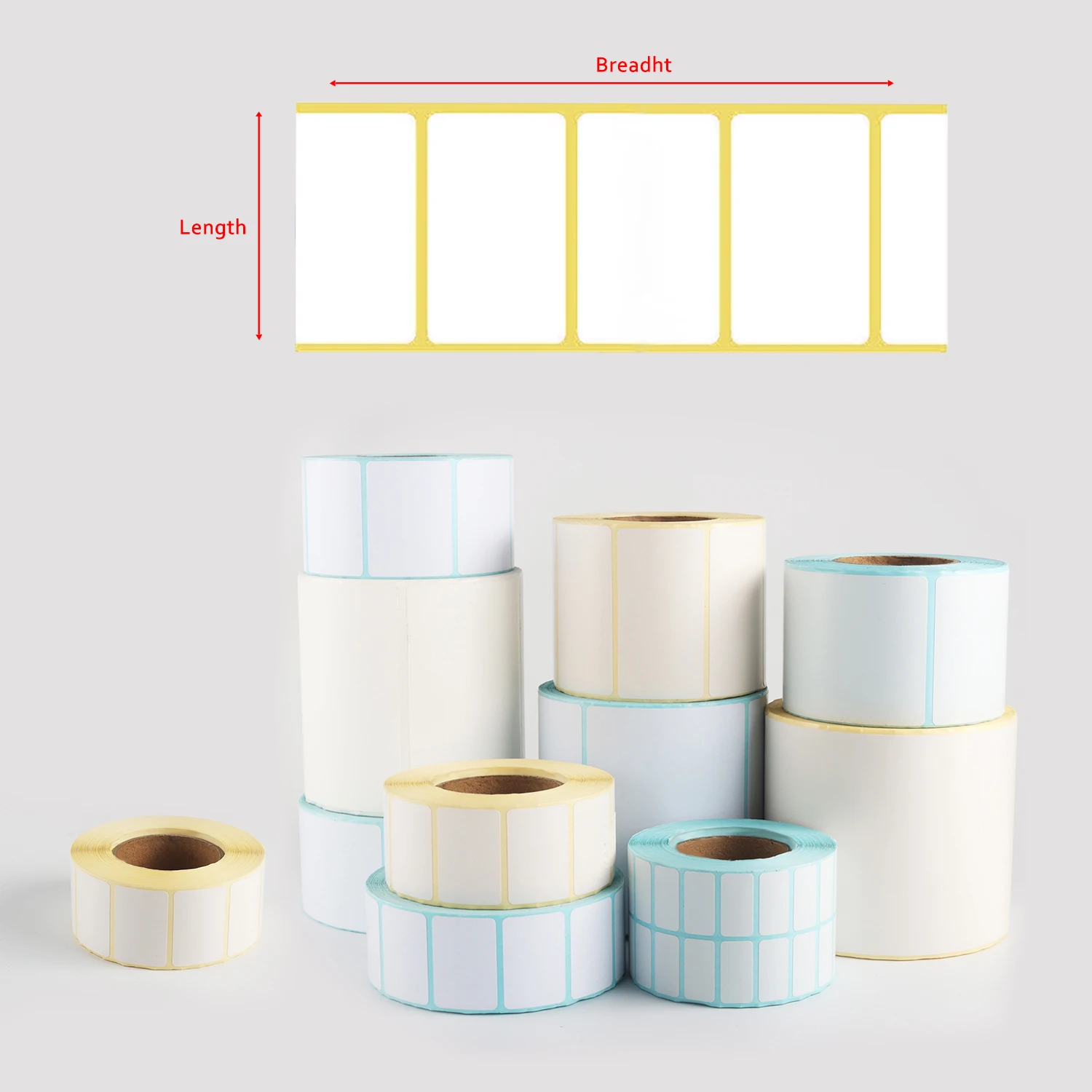 Special Facial Self Adhesive Labels Water Proof Thermal Paper For Barcode