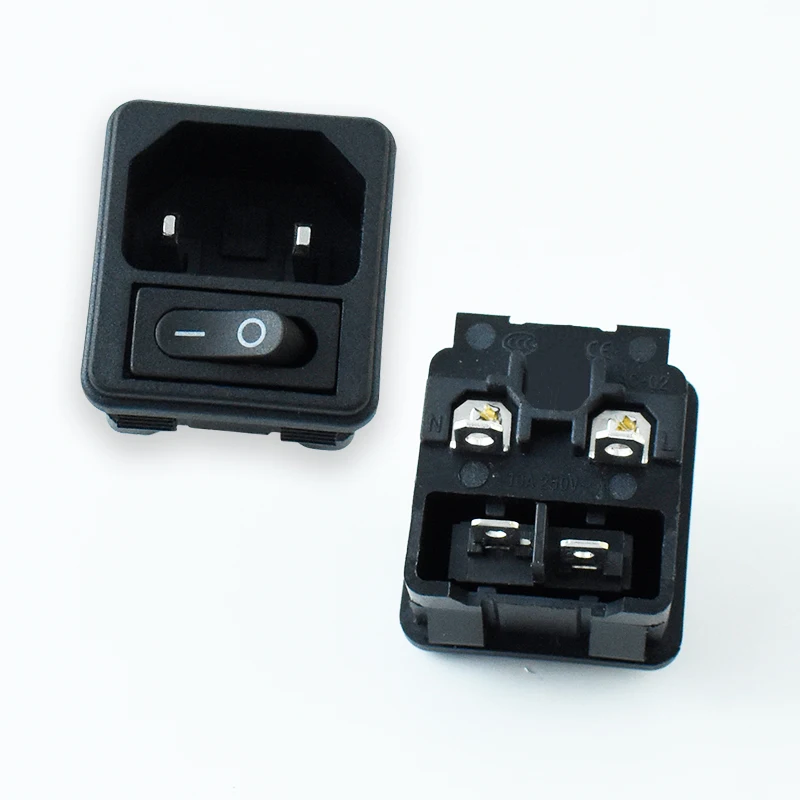 2 Pin With Fuse AC Power Socket