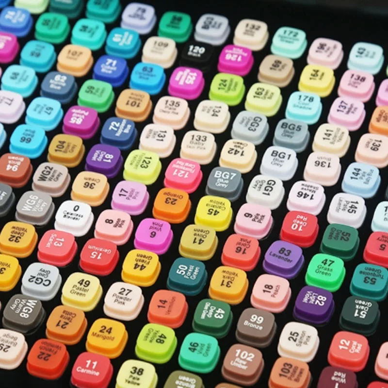 Hot Selling Rock Painting Markers Double Tip 36 Colors Art Marker Pens Set