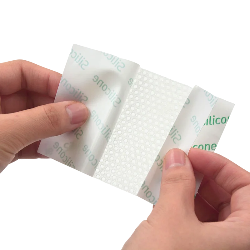 JCMED Skin Silicone dressing Layer Silicone Net Dressing