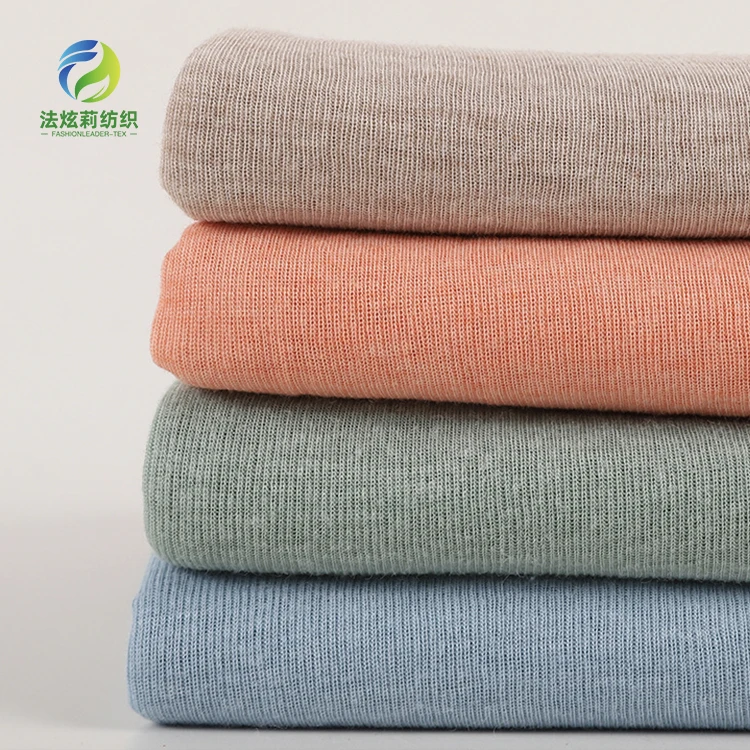 Oeko-tex 100  Lenzing Tencel Lyocell Knitted Jersey 2*1rib Fabric For T-shirt