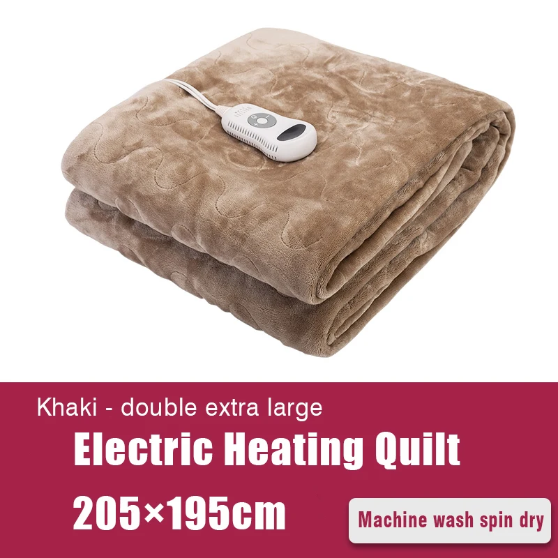 110V 5 Heating Levels 10 Hours Auto Off Machine Washable Electric Blanket Heated Throw with Fast Heating Soft Flannel & Sherpa
