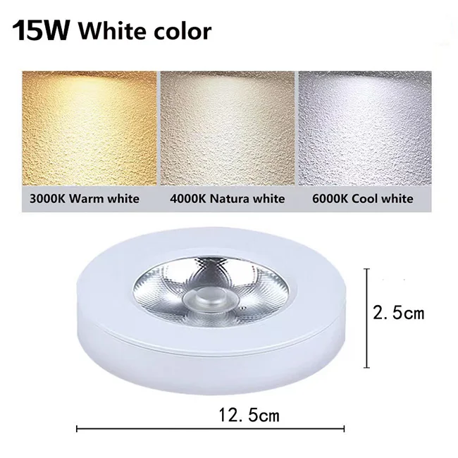 LED surface mount ceiling light COB 3w 5w 7w 10w  15W  Home lighting and commercial lighting all applicable