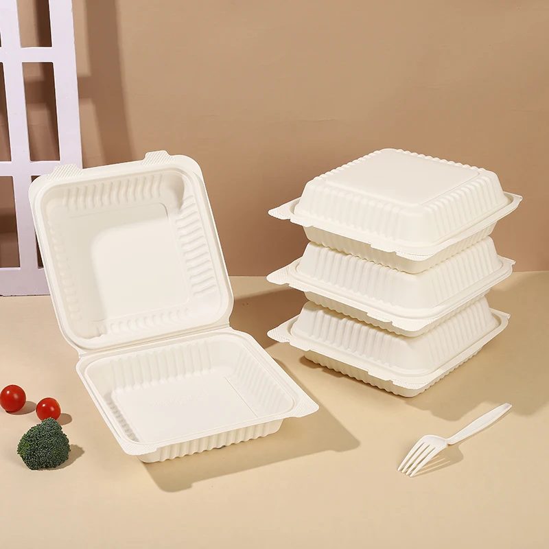 Disposable Food Package Container China Wholesaler Cornstarch Biodegradable Tableware