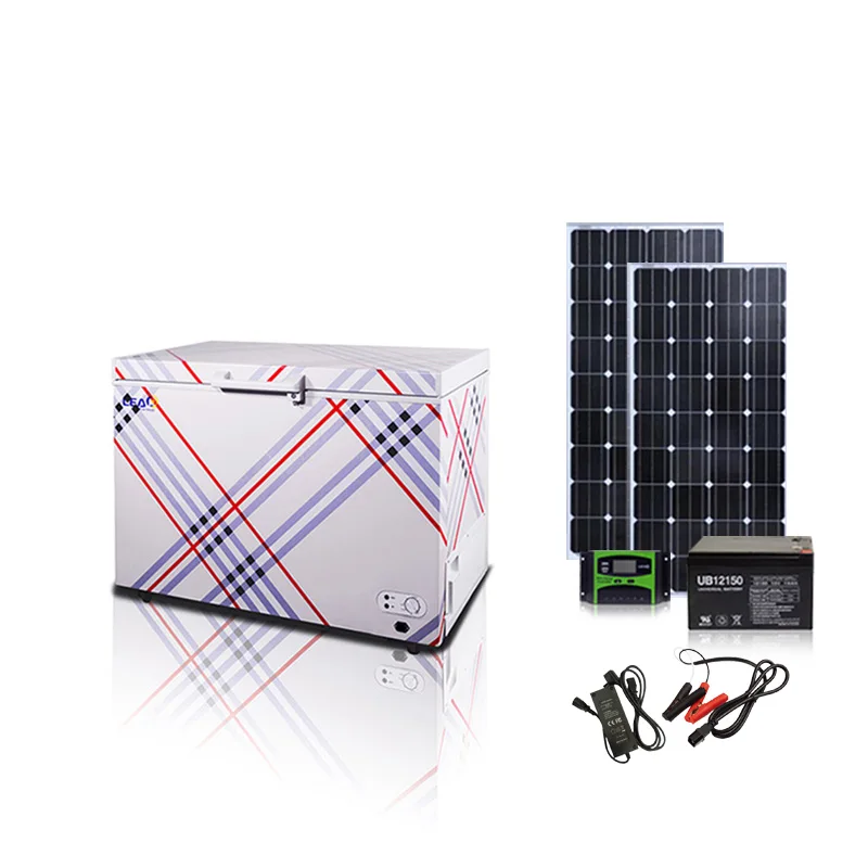 New product solar powered deep freezer 63W 200L solar refrigerator freezer