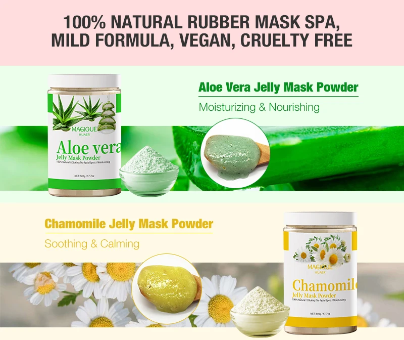 Spa Rubber Rose Lightening Mask Hyaluronic Acid Vitami C Hydro Collagen Crystal Face Masking Jelly Mask Powder
