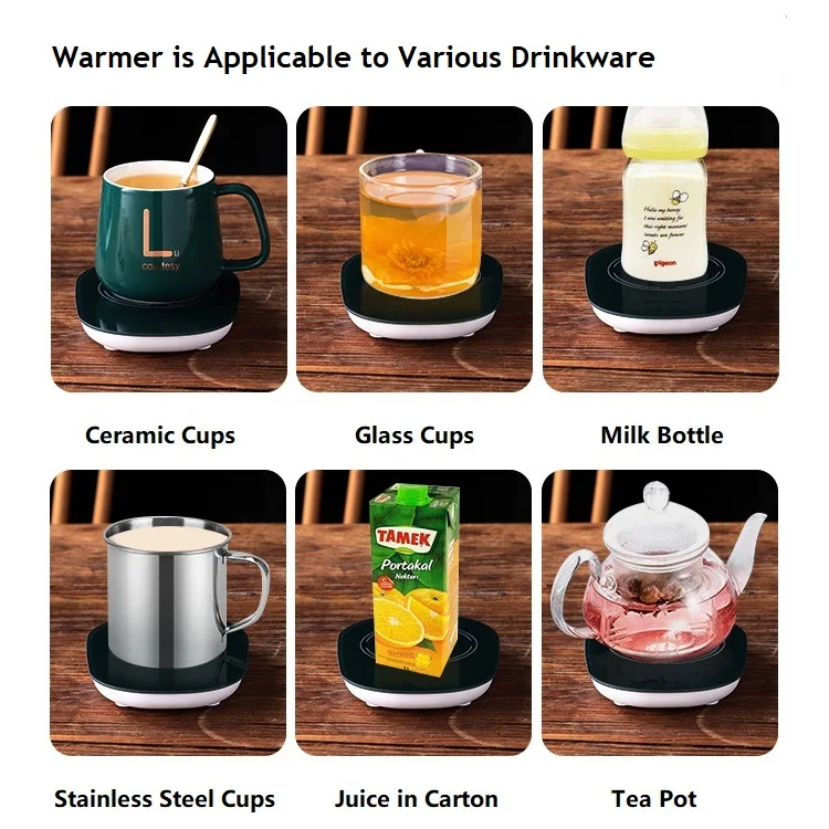 Hot Sale Gift Set Cup Heating Pad Temperature Control Smart Coffee Mug Cup Warmer With Custom Logo