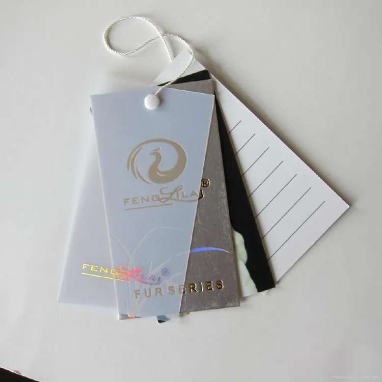 
Custom Paper Hang Tag Folded Swing Tag for Clothing and Shoes 