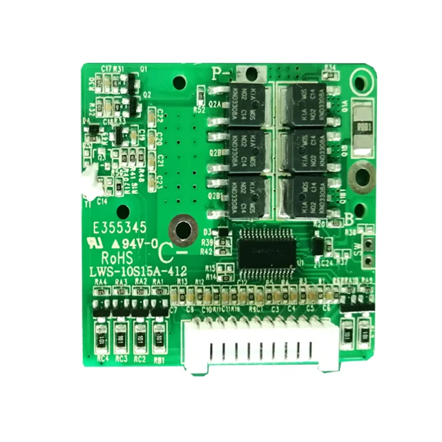  Новые продукты 10S 36V 15A литий-ионный аккумулятор BMS с балансировкой поддерживает