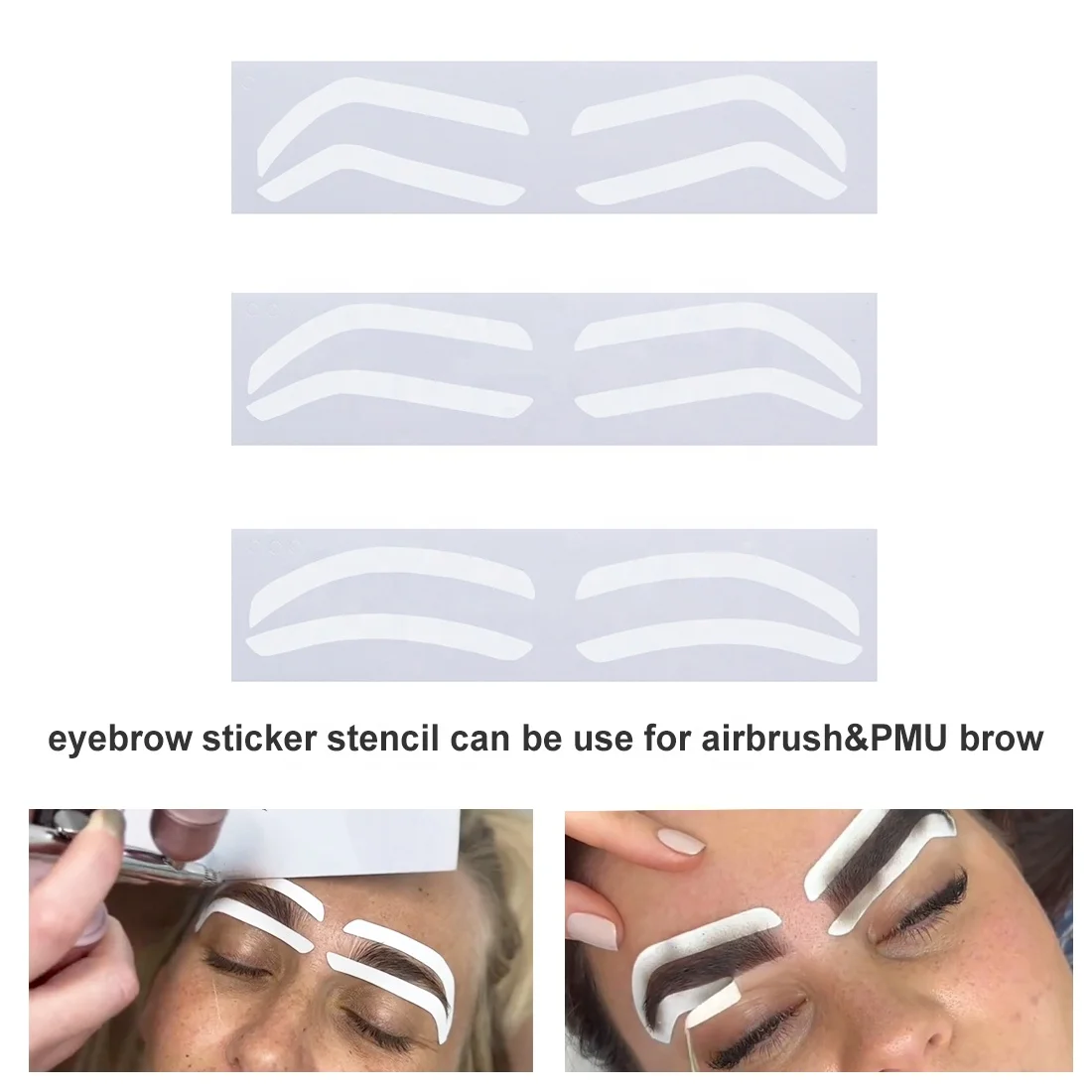 Disposable Eyebrow Design Sticker Stencil Airbrush Brow Tinting Stickers Eyebrow Shape Tape