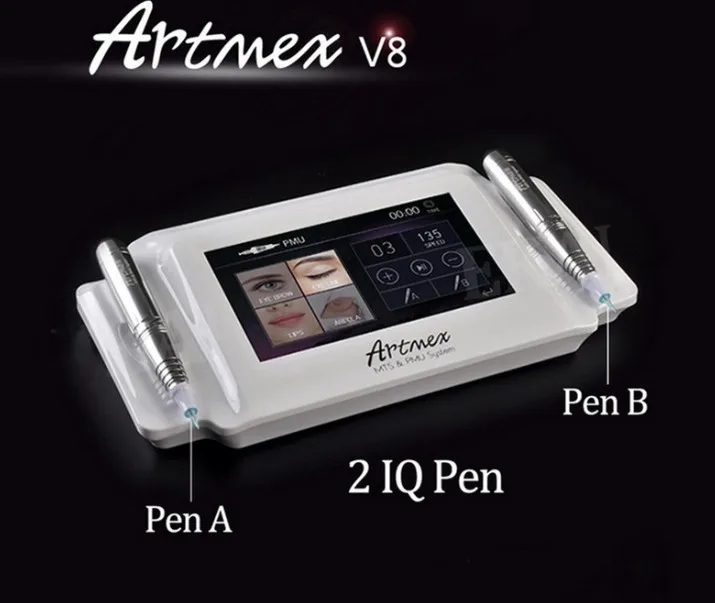 Artmex v8 сенсорный экран MTS цифровая машина для бровей и губ tatoo полуперманентный макияж