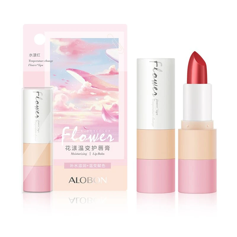 Alobon Warm Long Lasting Hydration 100% Vegan and Gluten Free Tinted Moisturizing Lip Care Lip Balm