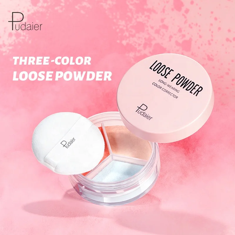 Высококачественная Трехцветная рассыпчатая пудра