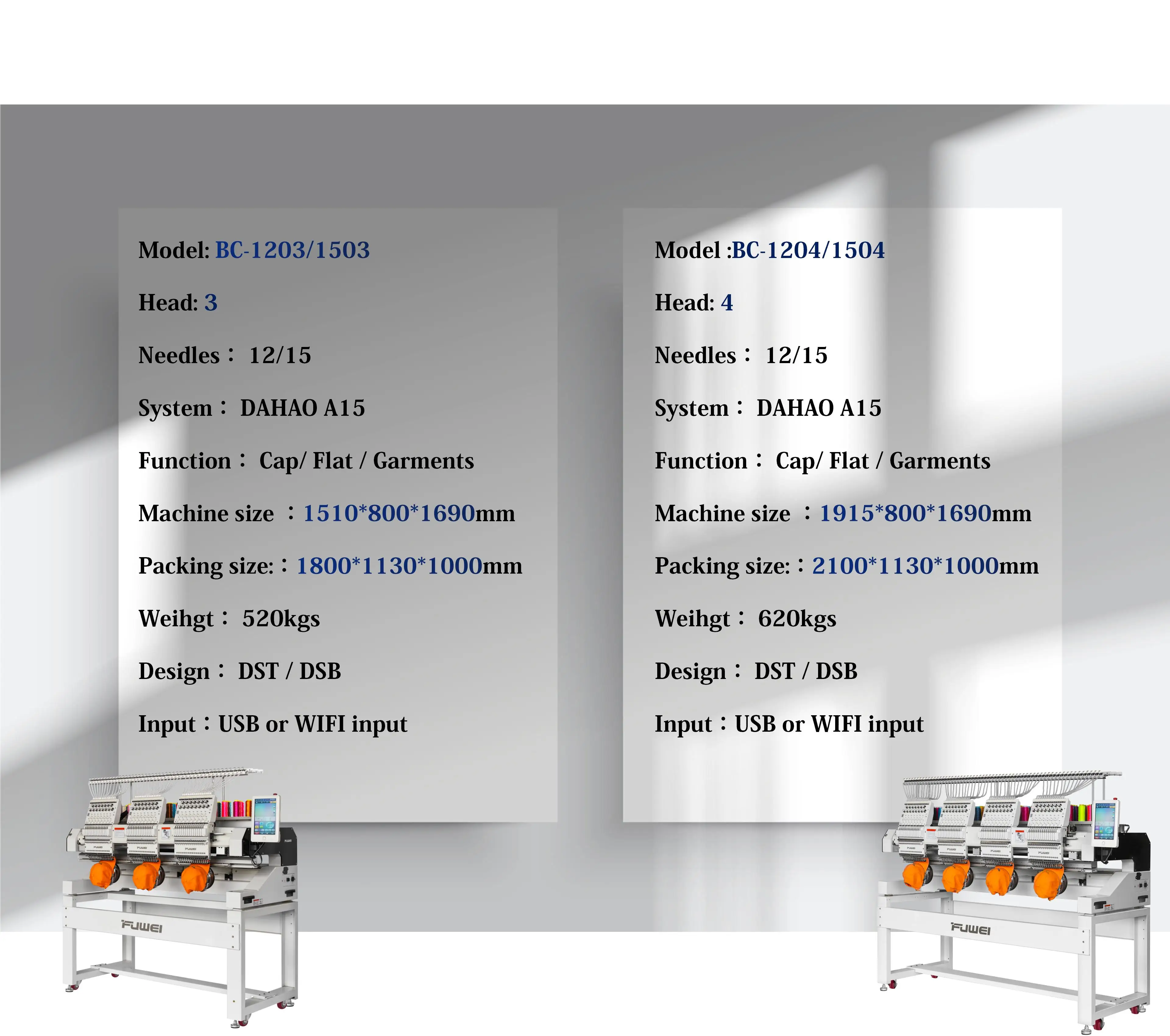 FUWEI  4 Heads  Computer Embroidery Machine Price