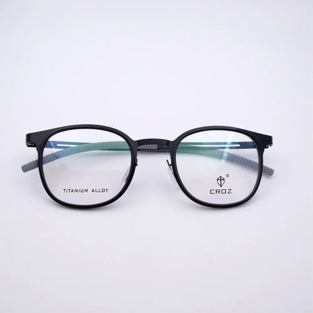 Ultra-thin ultra-light fashion steel sheet full frame eyeglasses for men and women card ring wholesale P8248