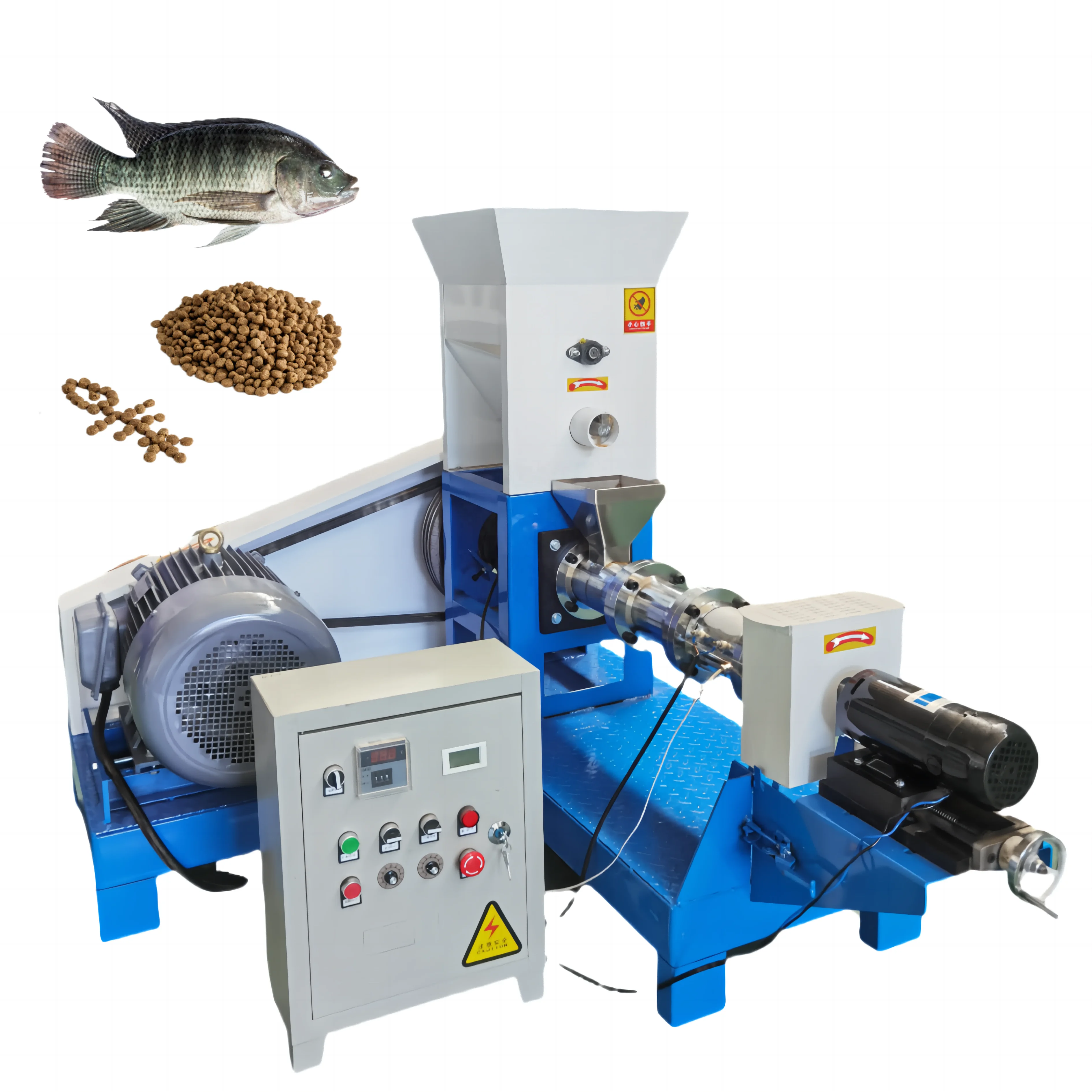Animal feed extruder animal  Fish Feed Making Machine extruder machine for floating fish pellet extruder plant