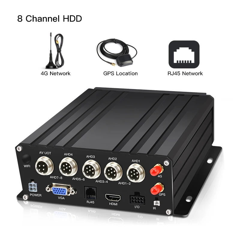 CCENTEN Customized Mobile MDVR 8 ChanneL Cctv Car Mdvrr Hard Disk MDVR  HiSilicon processor 4G Remote monitoring for Vehicles