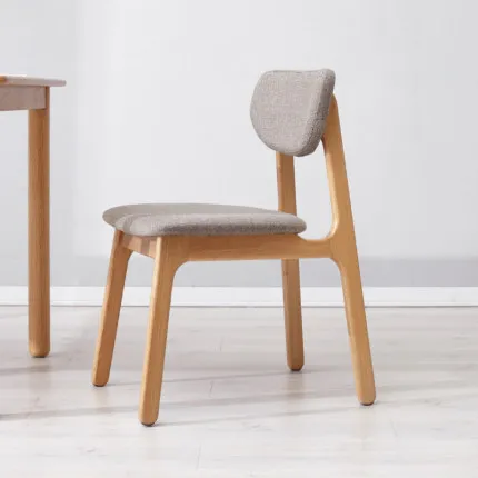 Mid Century Wooden Elegant Dining Room Chairs Upholstered Restaurant Chair