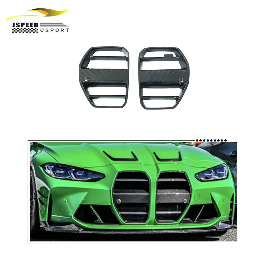 Pre-preg Dry Carbon Fiber Car Grill Front Bumper Kidney Grill for BWM G80 M3 G82 G83 M4 Without ACC