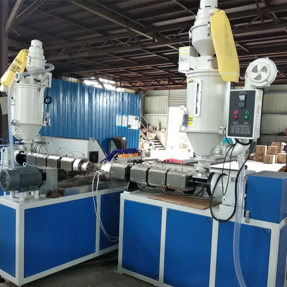 PVC Spiral plastic pipe extrusion making machine