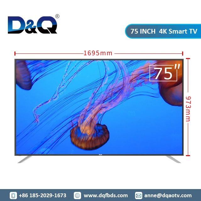 TCL 75inch smart tv SCREEN  neutral machine High quality factory price flat UHD HDR 4K smart Enjoy movies and games smoothly