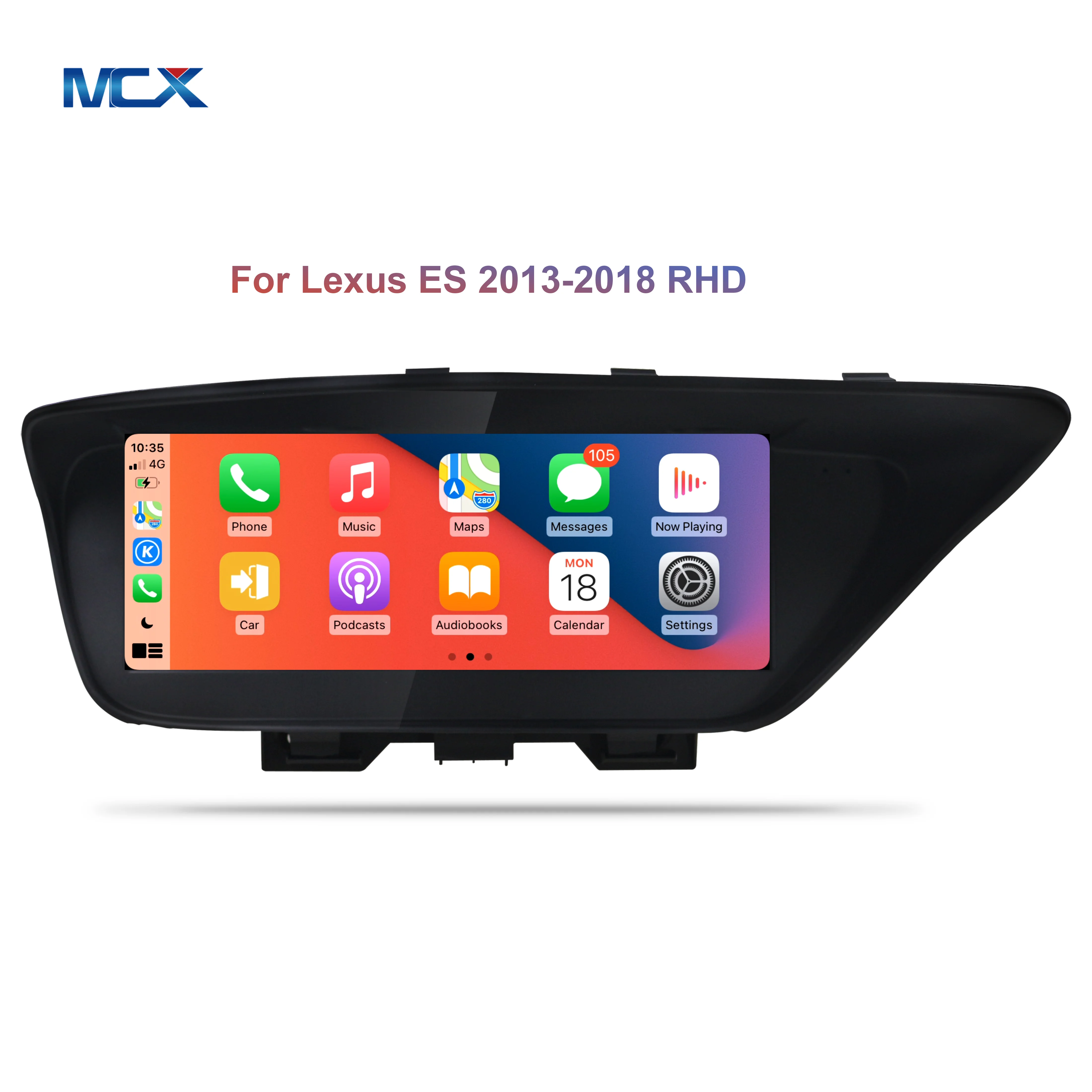 MCX Octa Core WIFI Android Carplay 10.25 Inch Car radio Navigation GPS 4+32GB DVD Player For Lexus ES 350 2015 2016 2017 2018