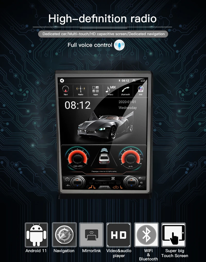 Головное устройство для Hyundai SONATA 2010-2014 2 Din четырехъядерное Android радио автомобиль Carplay GPS рулевое