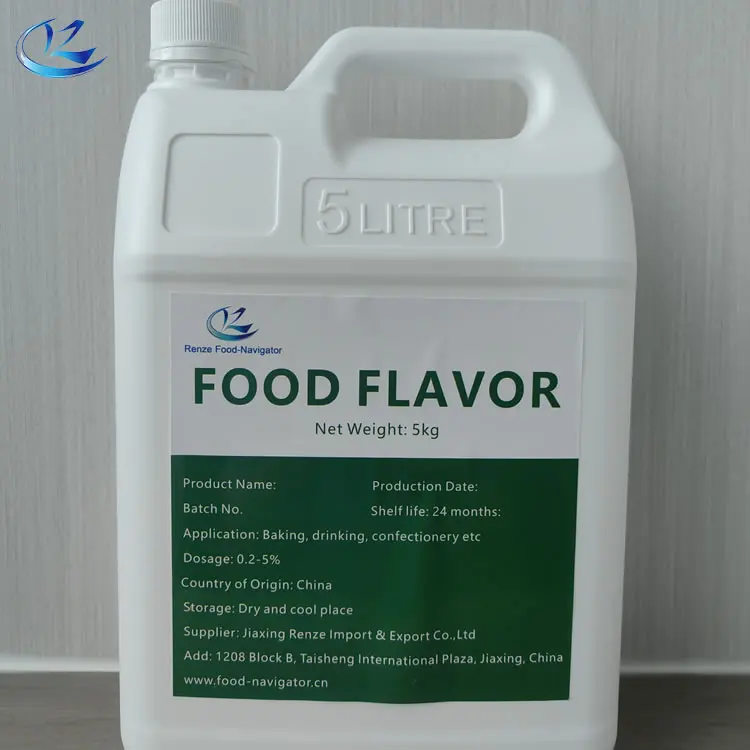 Food Grade Gin Flavor Dried Style with Vanilla Powder Colorants Emulsifiers Thickeners in Bulk Packaging or Bottle