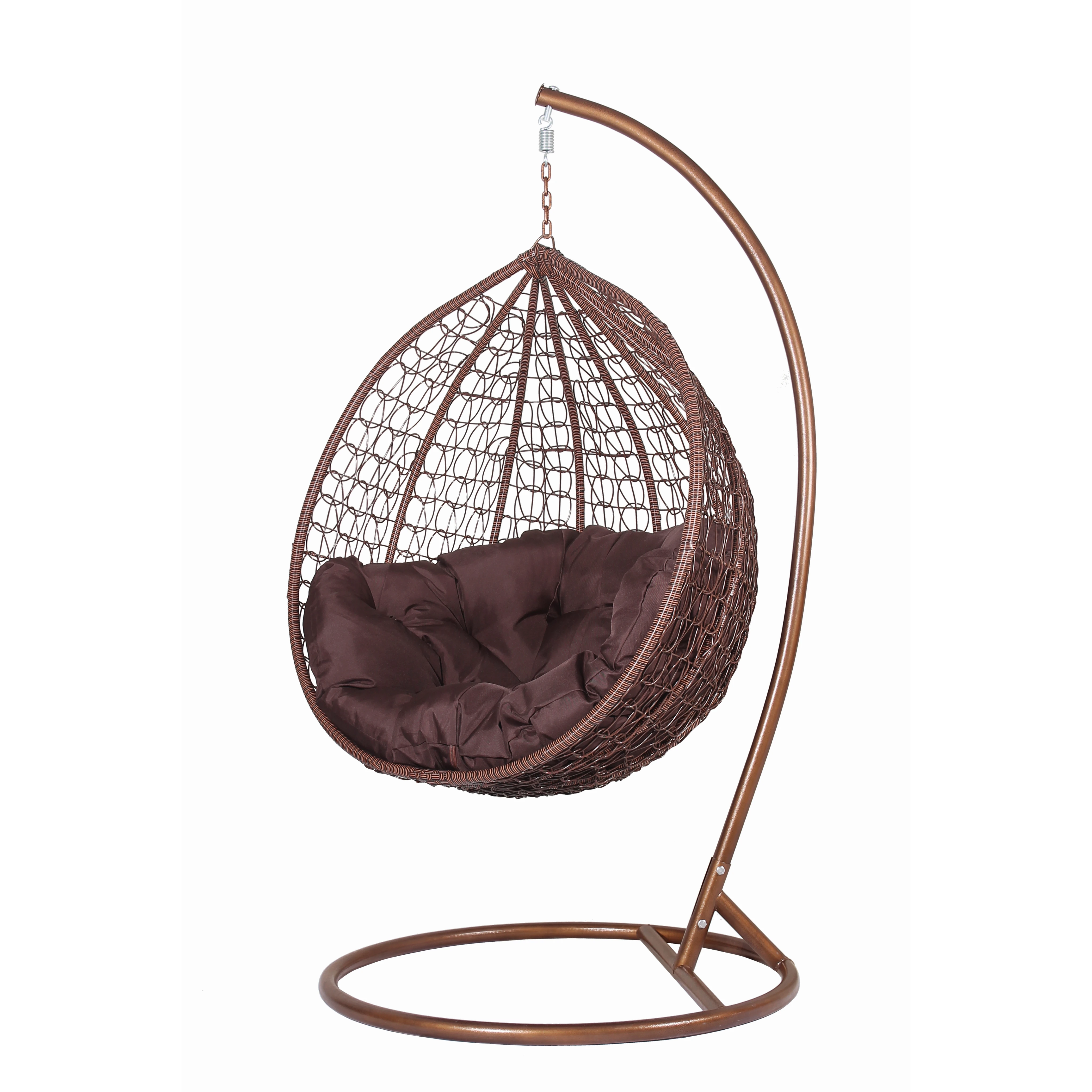 Outdoor Furniture Patio Swings Hanging Egg Swing cocoons Chair with Metal Stand Indoor Wicker Rattan Garden hanging chair
