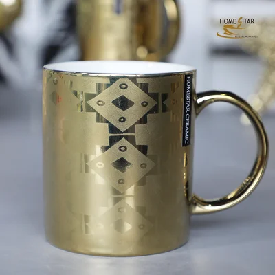 diy ceramic mug with decal from zibo ,china exported to south america