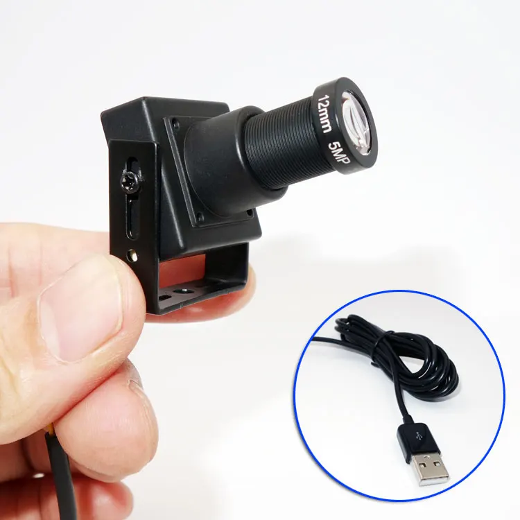 USB telephoto Camera with long focus EFL 12mm lens 25 degree live video streaming CCTV UVC 2MP HD computer camera