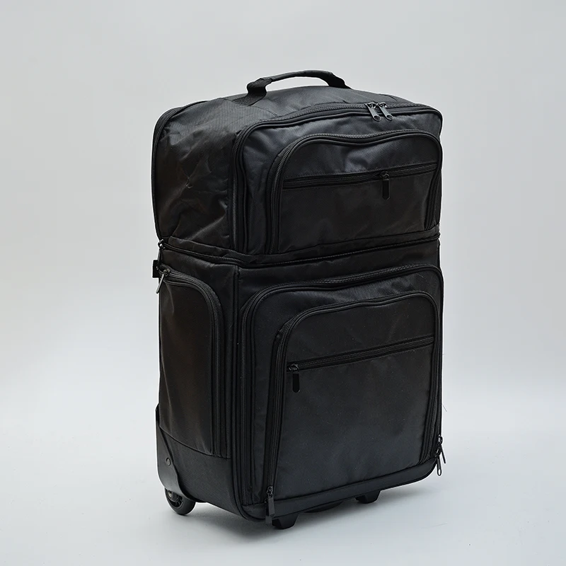 New style printed travel luggage 2 spinner wheels suitcase carry-on set luggage travel bags