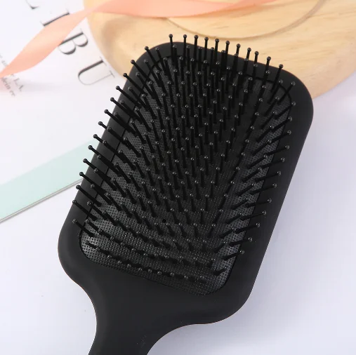 VMAE Hair Styling Tools Customized Logo Black Color Detangler Paddle Hair Brush Big Wet Hair Brushes
