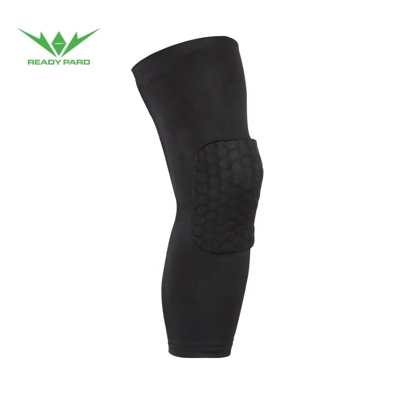 Custom Anti-slip Honeycomb Leg Sleeve Knee Protector Sports Knee Pads Protective Long elbow  Knee Pad For Sports