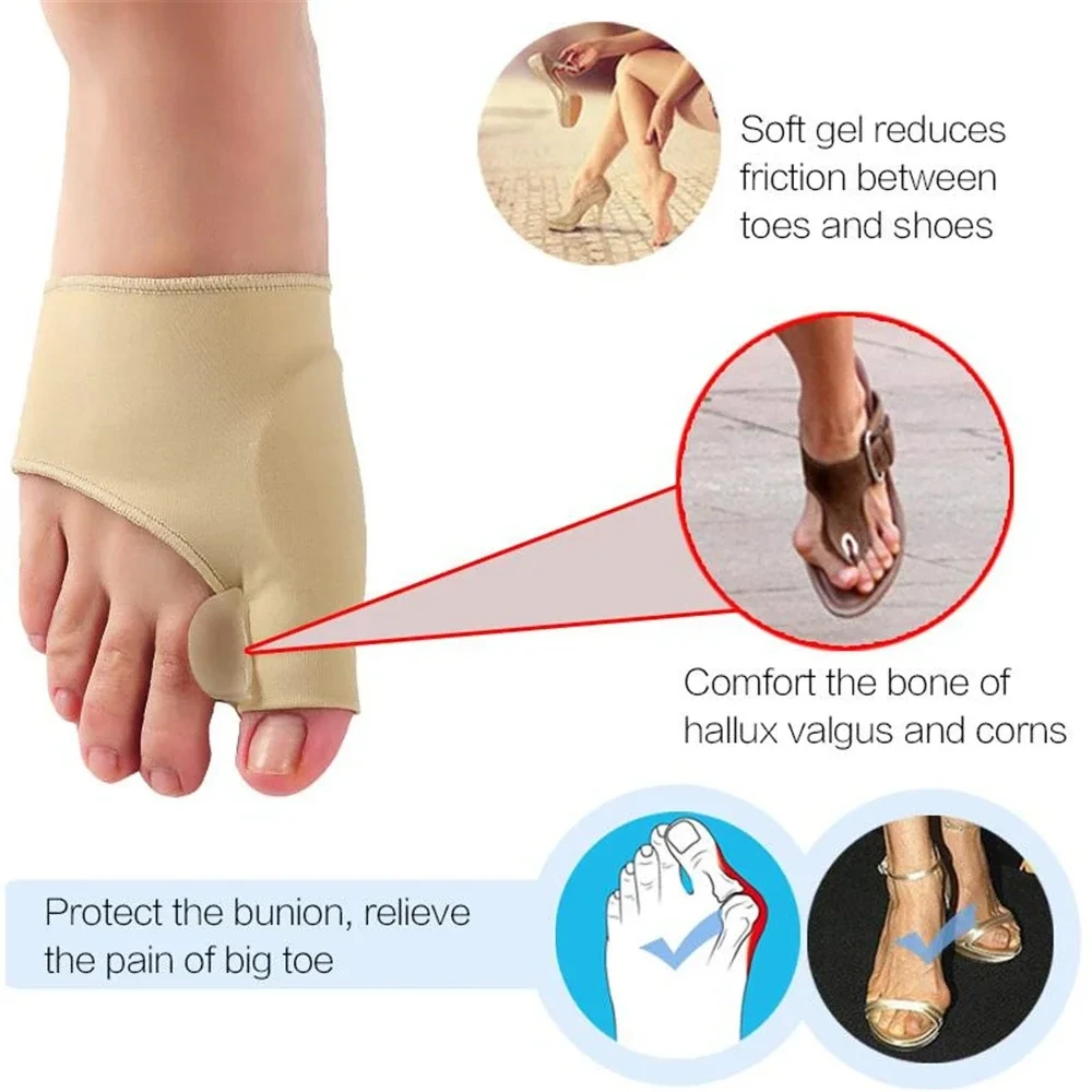 Factory Wholesale Bunion Corrector Toe Separator Orthosis Fabric Reusable Toe Nail Separator Bunion Corrector