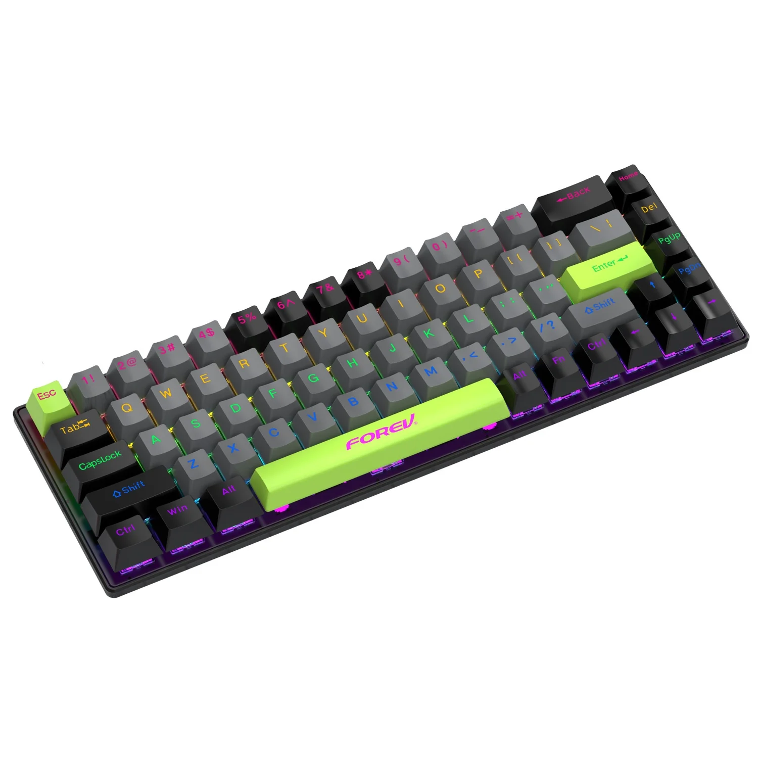Индивидуальная трехрежимная RGB светящаяся игровая клавиатура Проводная электронная Спортивная Российская совместная модель для офисного оборудования портативных компьютеров