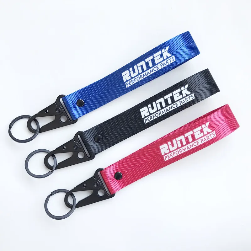 Wholesale Motorcycle Car Key Eagle Mouth Buckle Decoration Gifts Creative Silk Ribbon With Logo Custom Lanyard