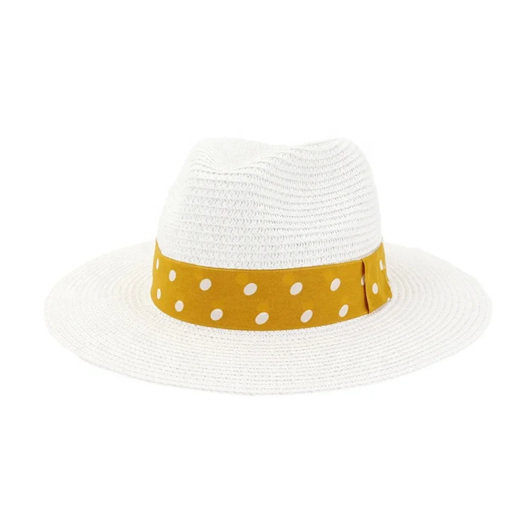 Оптовая продажа, Женская пляжная соломенная шляпа в британском стиле с широкими полями