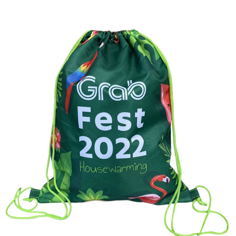 Factory Custom Logo Non-woven Drawstring Backpack Printing Christmas Packaging Drawstring Bags for Gift Promotion Advertising