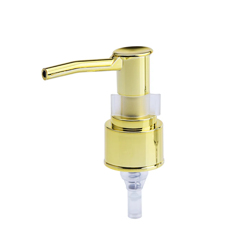 Non Spill liquid soap pump dispenser silver plastic lotion pump clip lock