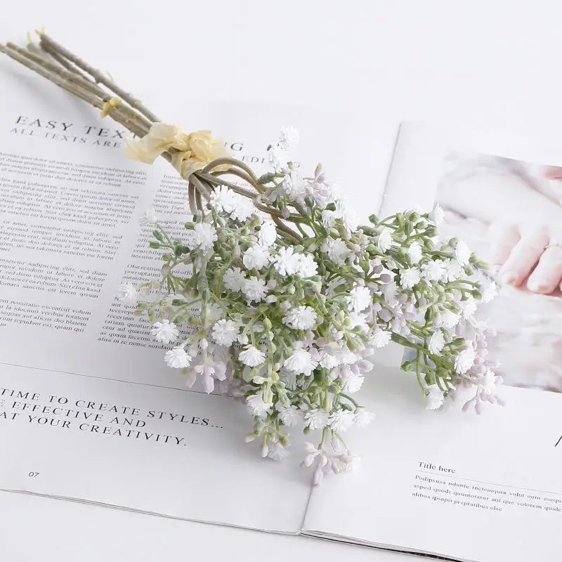 High Quality Small Artificial Daisy Flowers Silk Pink Yellow Blue Flowers Outdoor UV Resistant For Home Decoration