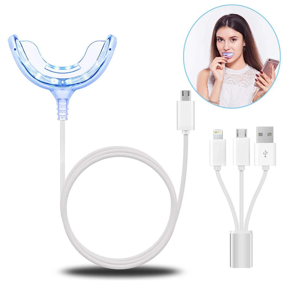 
Perfect Home Teeth Whitening System Teeth Whitening Gels Kit Set with Led Light Professional Home Teeth Bleaching Kit 