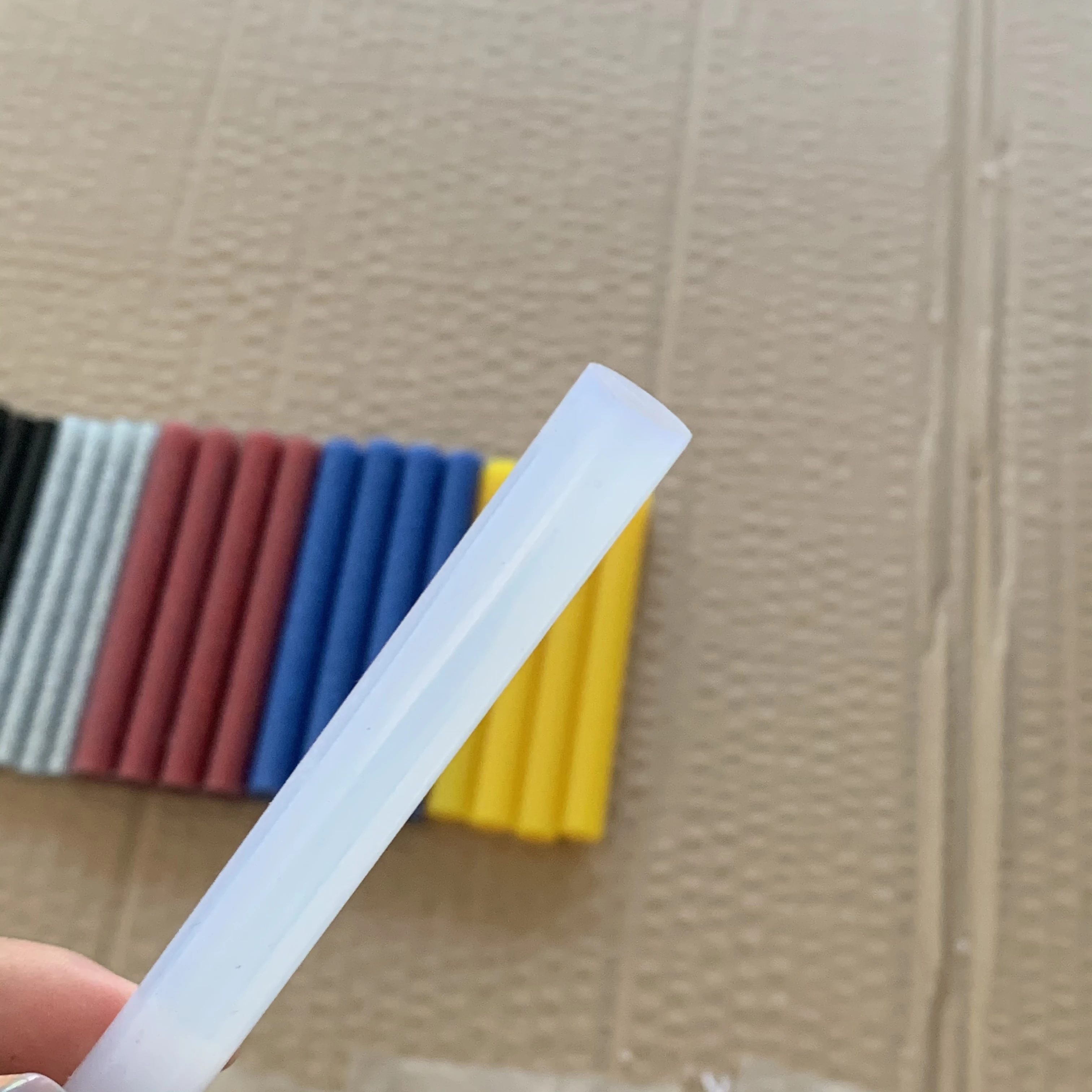 
Transparent and colorful Glue Sticks 11mm 7mm Silicone Crystal Clear with UL/CE/GS Certification 
