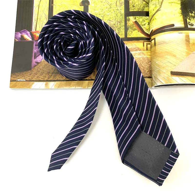 Luxury Printing Striped Silk Tie For Men Necktie For Wholesale